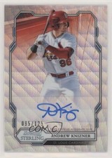 2019 Bowman Sterling Prospect Wave Refractor 95/125 Andrew Knizner Auto 4k8