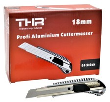 24 x Profi Alu Cuttermesser Teppichmesser Cut...