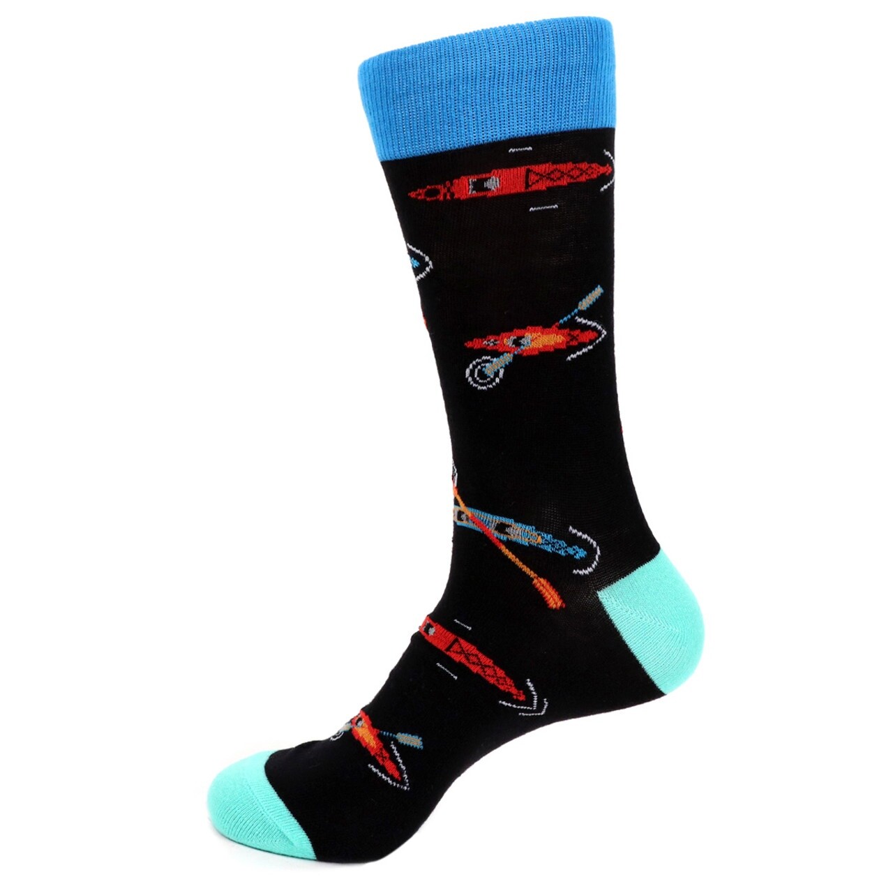 Socks River Runner Novelty Socks Fun Cool Crazy Kayak Crew Socks Outrigger