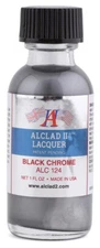 Alclad II ALC-124 Black Chrome Lacquer Paint 1oz - US Fast Ship