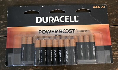 Duracell Coppertop AAA Battery with POWER BOOST, 20 Pack Long-Lasting EXP 2035