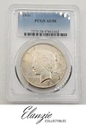 1934 Peace Silver Dollar PCGS AU 58 BLUE LABEL
