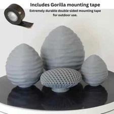 4 Pack Wasp Nest Decoy (Durable plastic, NOT paper) Hornet Decoy, Deterrent