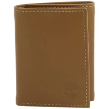 Timberland Men's Cloudy Genuine Leather Tri-Fold Wallet