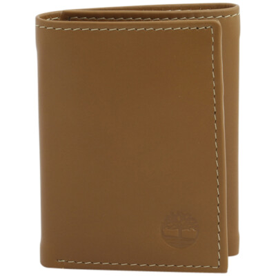Timberland Men's Cloudy Genuine Leather Tri-Fold Wallet
