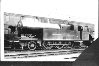 LANCASHIRE & YORKSHIRE - 202 CLASS 2-6-2T NO. 1450 @BURY - VINTAGE IMAGE - L8021
