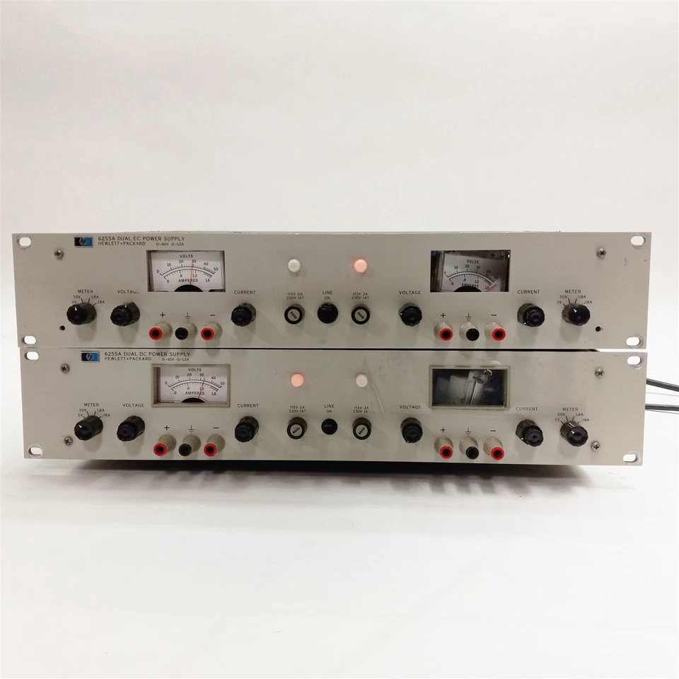 HP 6255A Dual DC Analog Variable Power Supply Assembly 0-40V 0-1.5A LOT 2 Parts - Image 2 of 4