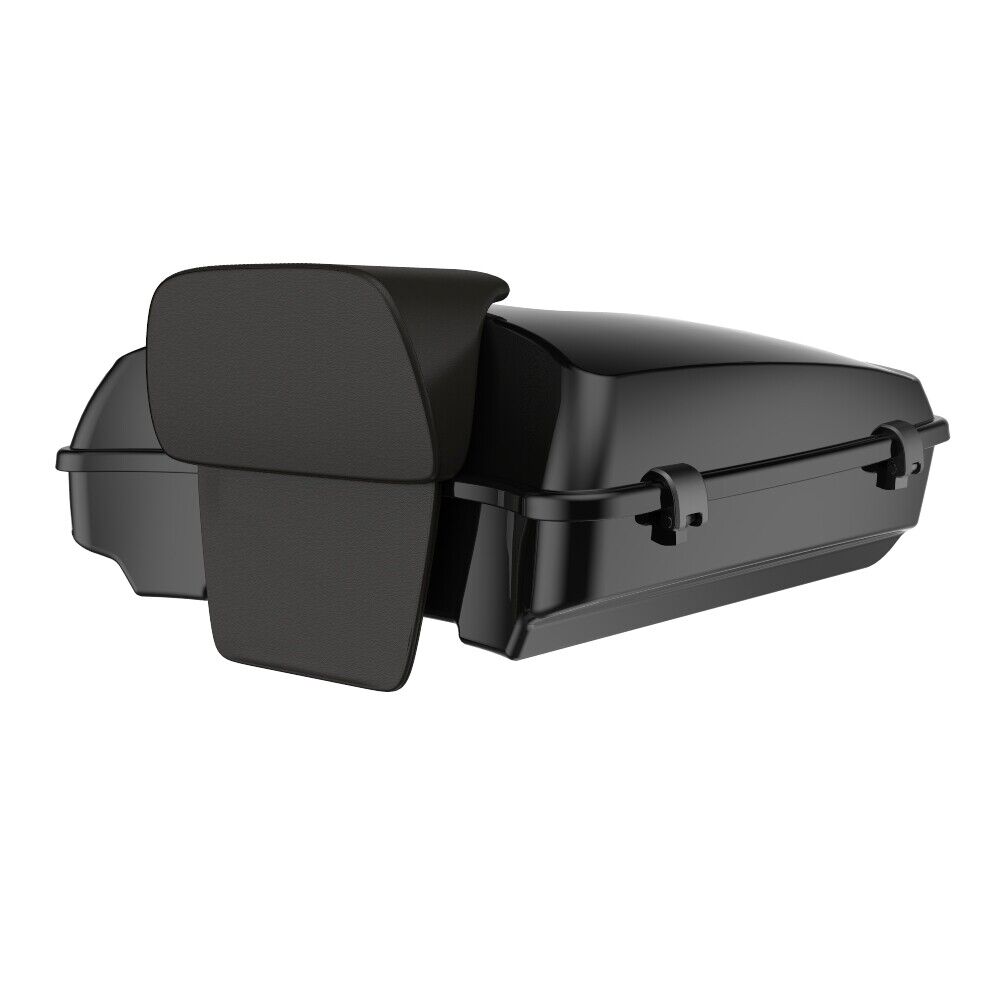 Vivid Black Razor Tour Pak Pack Trunk Luggage Fits Harley Vivid Black Razor Tour Pak Pack Trunk Luggage Fits Harley