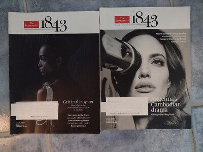 1843 Magazine The Economist - Lot of 2 Issues 2017 2018 Angeline Jolie Pearls