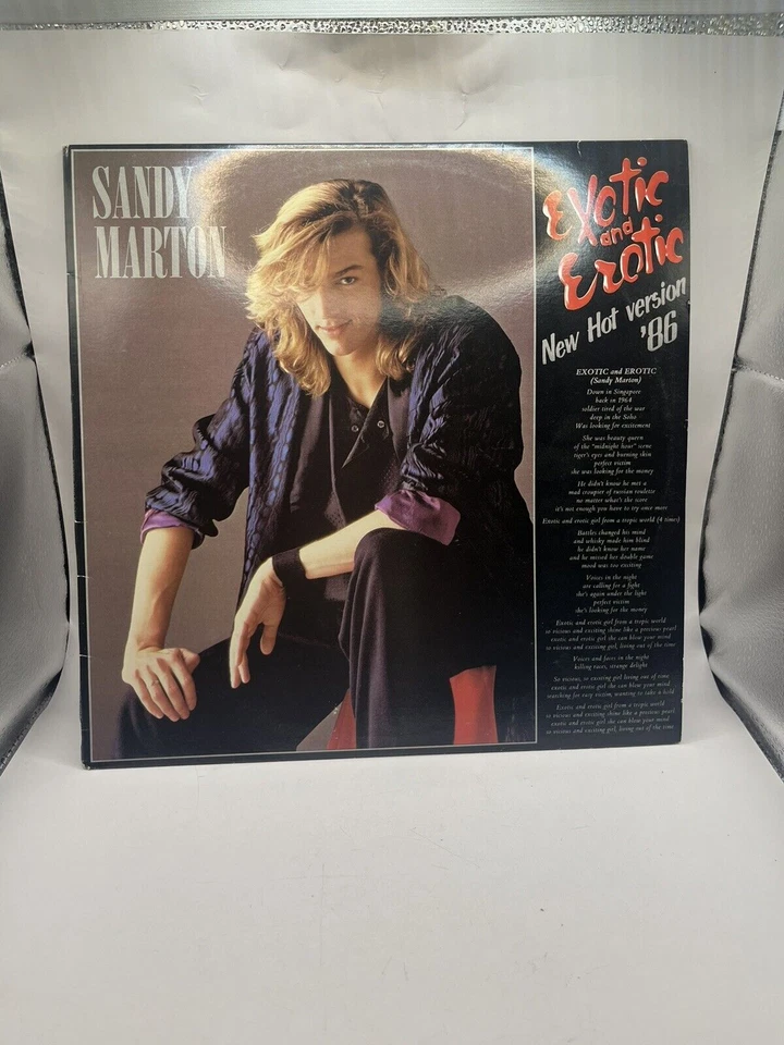 SANDY MARTON - EXOTIC AND EROTIC - NEW HOT VERSION '86  -  VINYL 12" single - Image 2 of 3