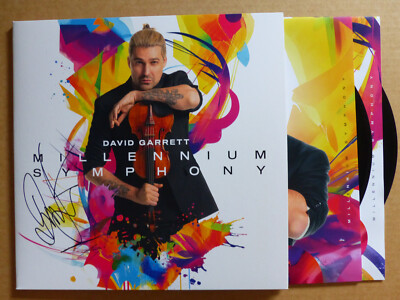 DAVID GARRETT signed Autogramm signiert ''MILLENNIUM SYMPHONY'' Vinyl Schallplatte