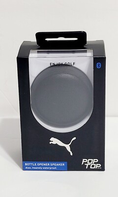 PUMA PopTop Mini Bottle Opener Bluetooth Speaker Black, waterproof 