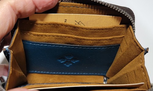 PATRICIA NASH Malene Blue Coral Wallet Zip_Around NEW Leather - Picture 9 of 12
