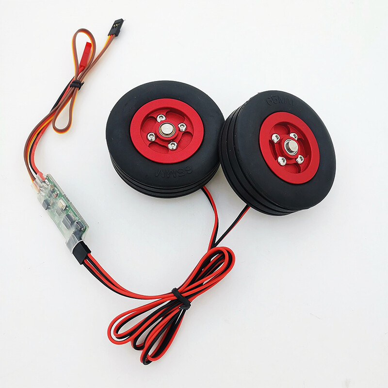 Electric Brake Wheel System For RC Airplane Turbine Jet 65mm RC