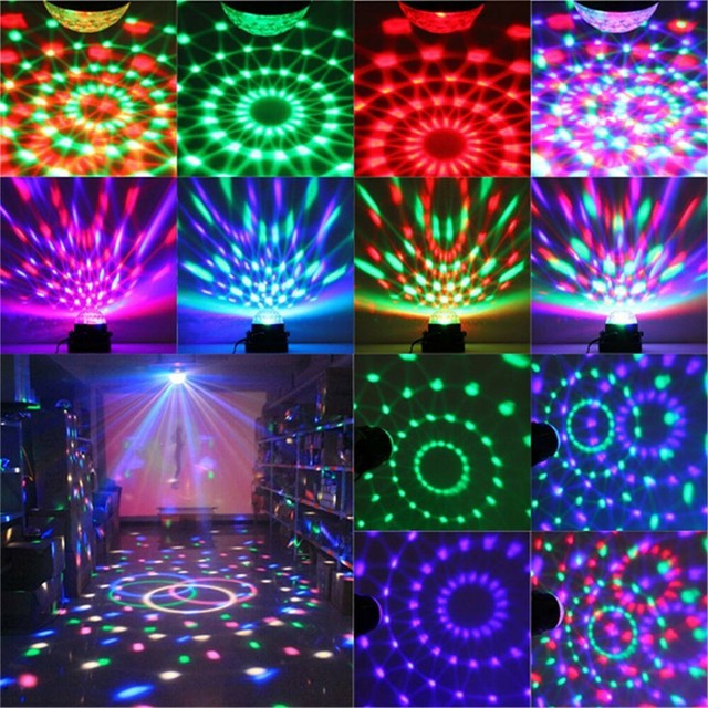 Spriak Dance Light Party Lights Sound Activated USB Plug In Disco Ball