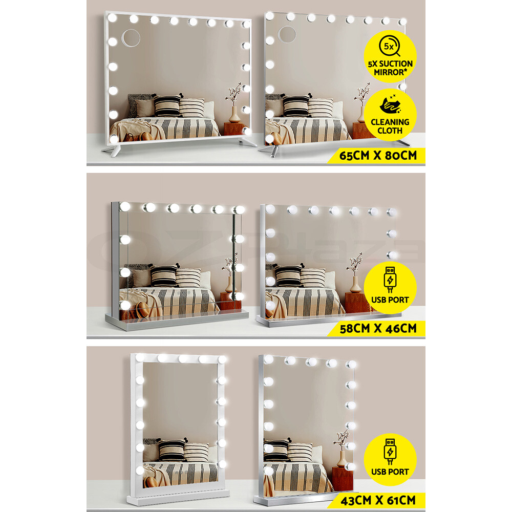 Embellir Makeup Mirror With Lights Hollywood LED Bulbs Vanity Touch