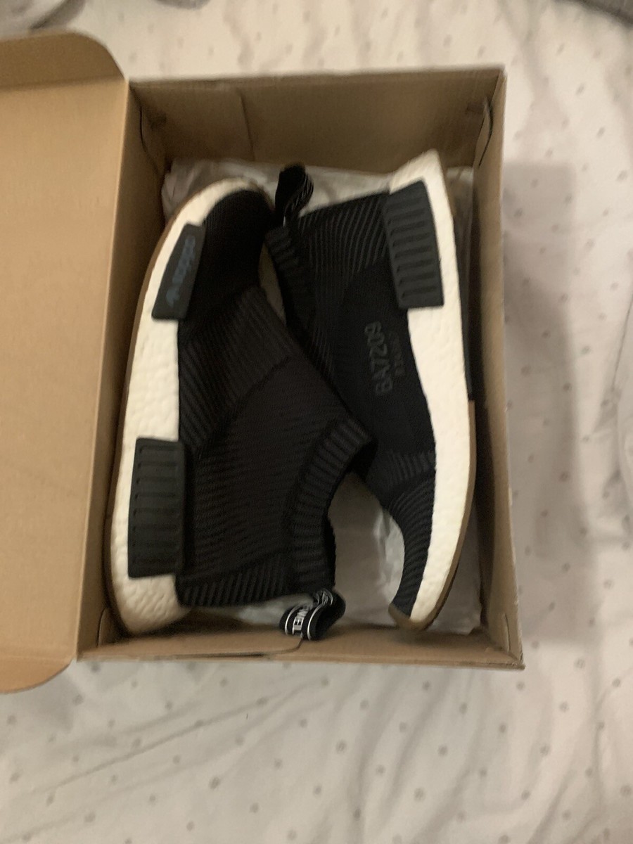 adidas gazelle silver green womens ADIDAS NMD CITY SOCK PRIMEKNIT CORE BLACK & VINTAGE WHITE – SNEAKERS LIFE main image 0