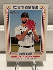 2023 Topps Heritage High Number Award Winner Sandy Alcantara #AW-3