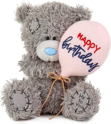 Me to You Tatty Teddy Official 10cm Happy Birthday Bear Holding