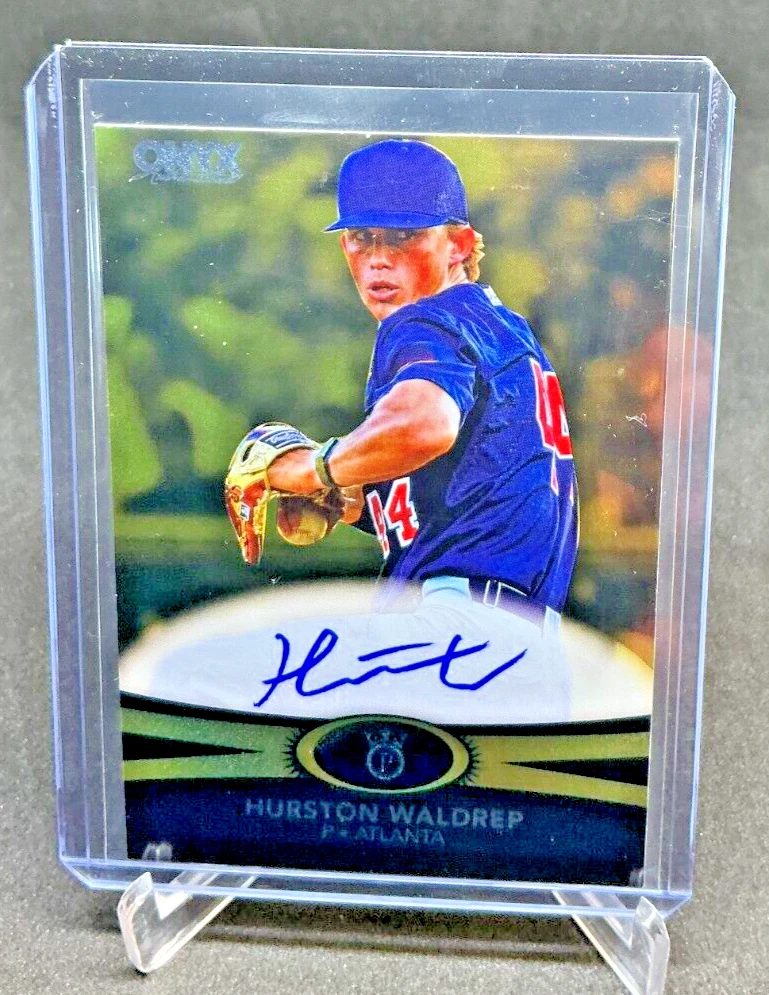 2023 Onyx Premium HURSTON WALDREP RC GOLD AUTO 17/50 Braves