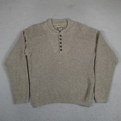 トップス Eddie Bauer 90s Cotton Knit Made in USA. Vintage EDDIE BAUER 90s Cotton Striped Knit Crew Neck Sweater USA