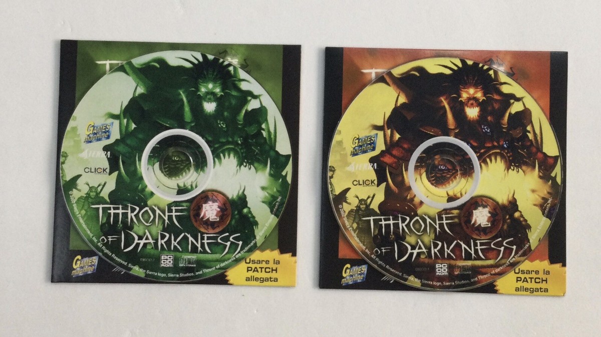 Jeu PC Throne Of Darkness En Big Box - État Correct, Origine Italie, Jeu Vidéo Rétro