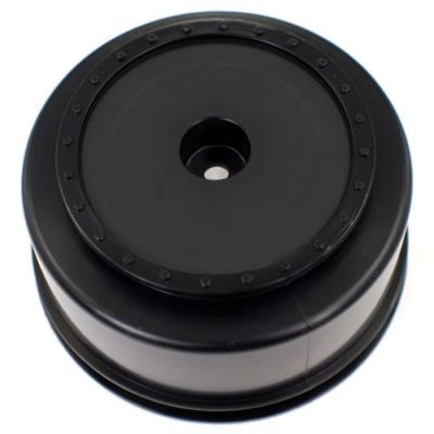 DE Racing Black Borrego SC Wheels for Associated SC5M, SC10, +3mm, (4pcs)
