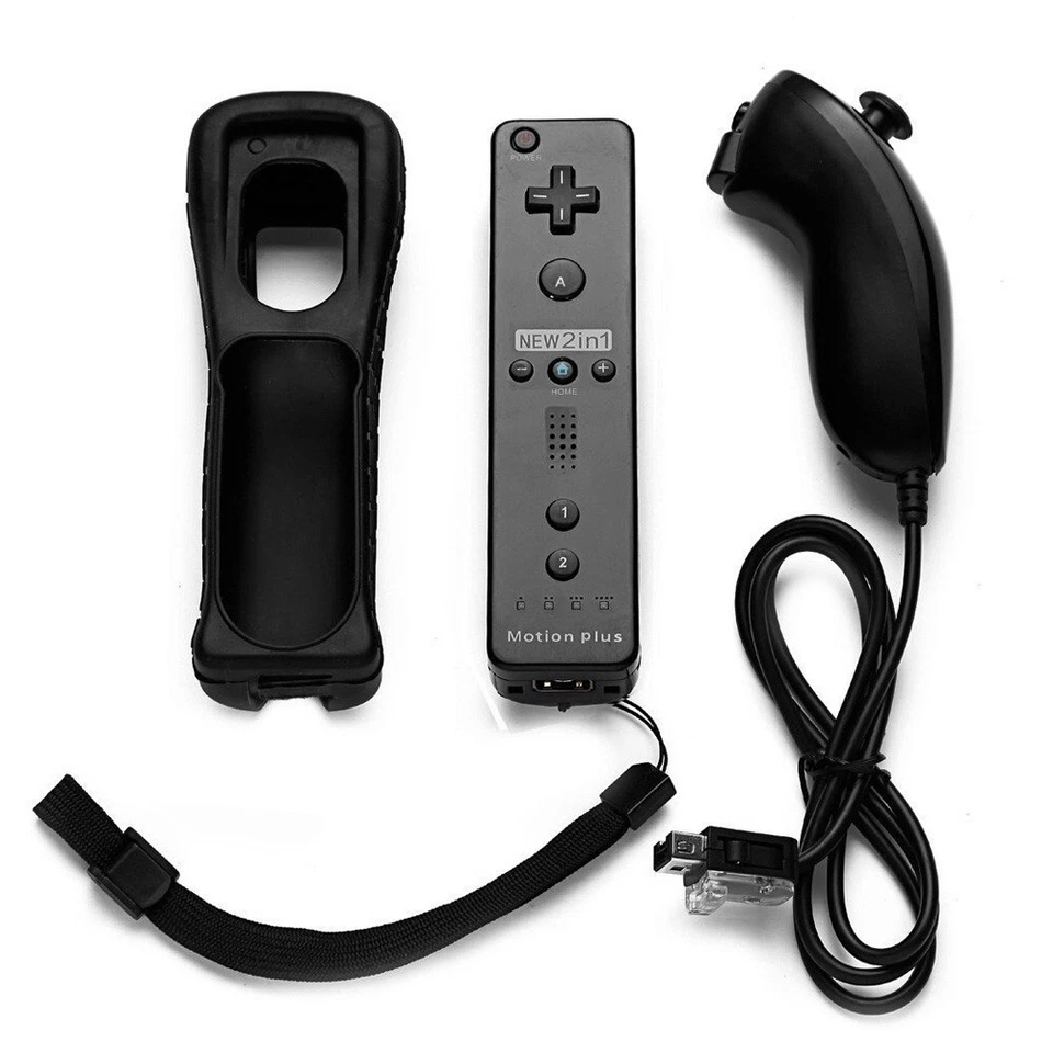 Built-in Motion Plus Wii Remote & Nunchuck Controller For Nintendo Wii / Wii U - Image 2 of 4