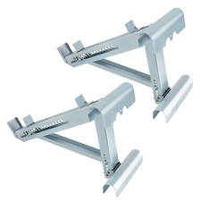 2x Ladder Jack Scaffold Extension Set 2-rung Up To 20 Inch Stable Adjustable