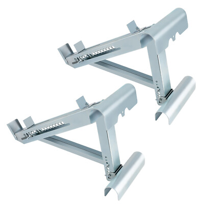 2x Ladder Jack Scaffold Extension Set 2-Rung up to 20 inch Stable Adjustable