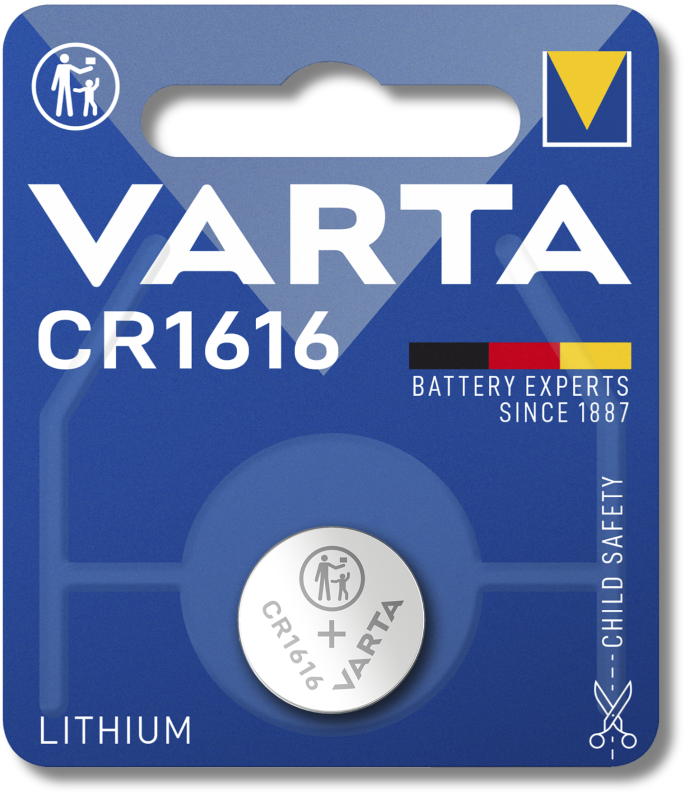 1x VARTA CR1616 Battery High Quality Lithium Cell 3V DL1616 *EXPIRY 09/2034*