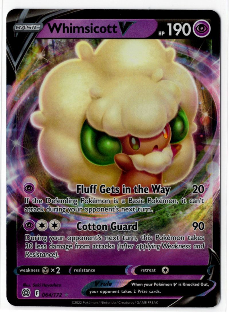 whimsicott v pokemon card value SV11W] ex 159/086SR Psychic / 190 / Basic Whimsicott V Brilliant Stars Pokemon