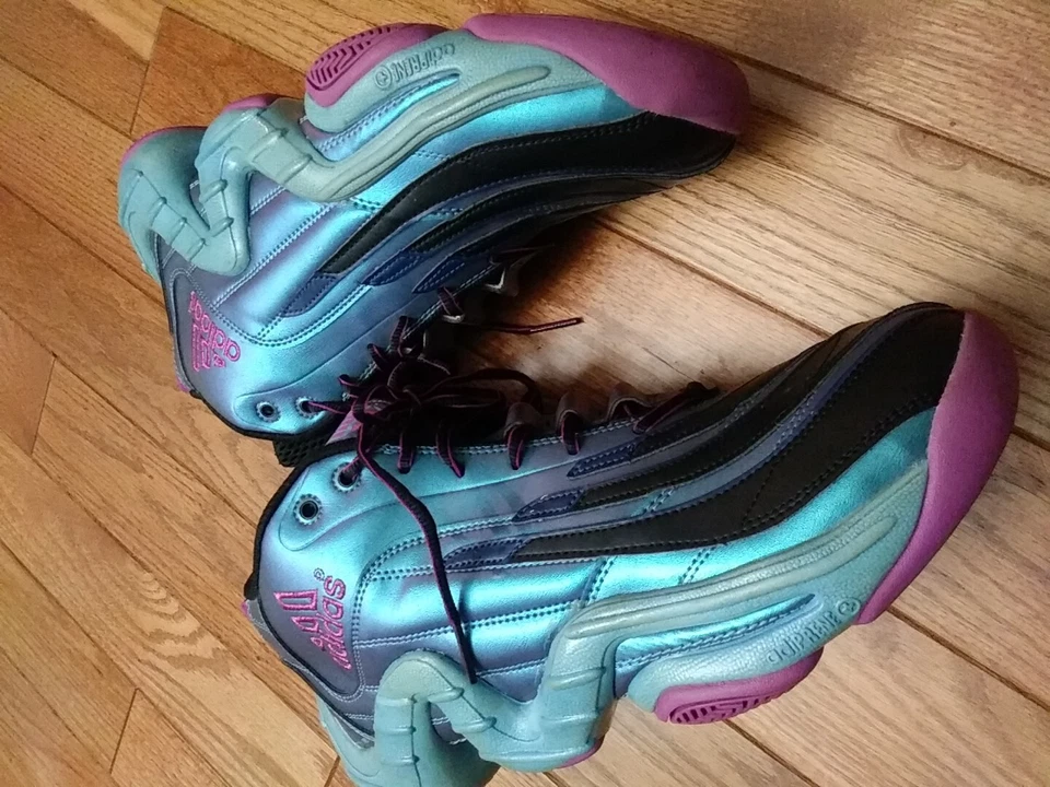Adidas Real Deal Purple, Blue Mens Shoes Size 11.5, Excellent Condition. - Image 3 of 4