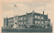 Tell City High School, Tell City, Indiana  Vintage souvenir Postcard