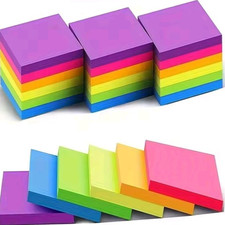 300PCS Colorful Sticky Notes Memo Pads Fluore...