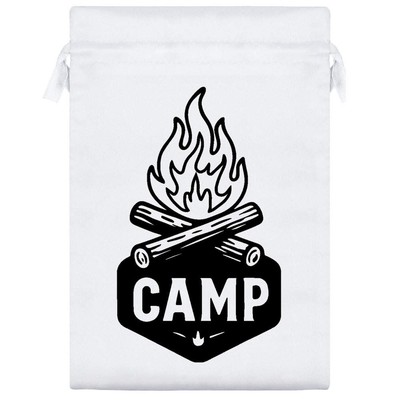 Satin-Tasche/Beutel mit Kordelzug ''Camping Fire Bonfire'' (SB055493)