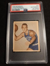 1948 Bowman John Mahnken No Red Ink On Front #63 PSA Authentic Altered