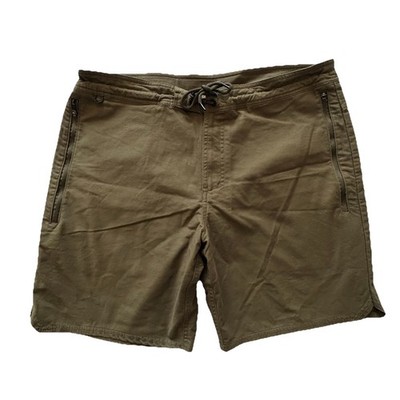 Roark Shorts Mens 38 Green Stretch Drawstring Zip Pocket Casual Outdoor RS260