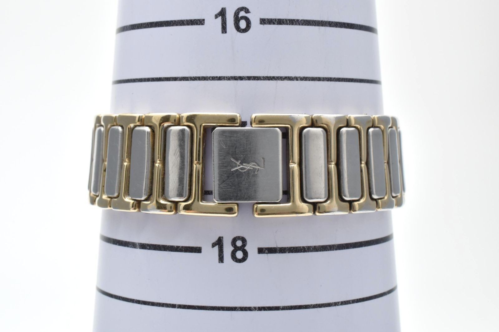 YSL 4620 Two Tone White Dial Quartz Watch 4620-E60957Y Tasted From Japan thumbnail 12