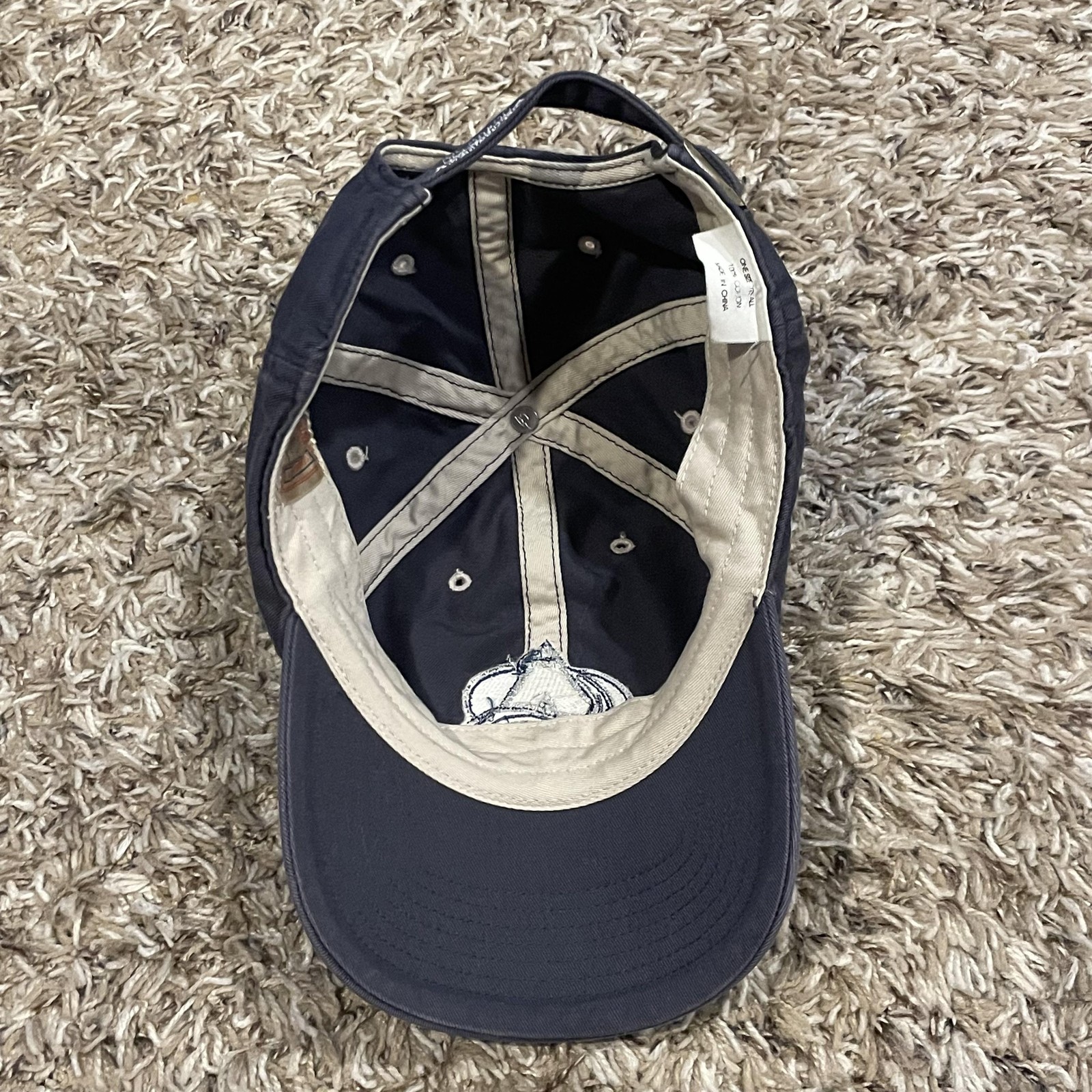 Vintage Colorado Avalanche Hat Twin Enterprise Strap Back Blue White NHL Dad Hat