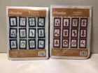 Herrschners Cross Stitch Greeting Card Kit Lot Red & Blue Jewels Christmas