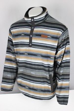 Cinch Mens Black Polar Fleece Pullover Snap B...