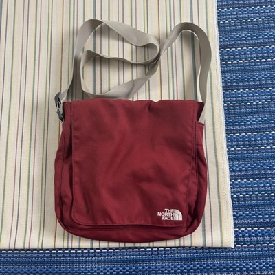 Vintage The North Face Messenger Bag Mens Small Red Canvas