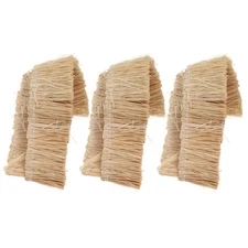  6 Pcs Simulated Grass Pavilion Decoration Artificial Straw Roof Thatch Faux