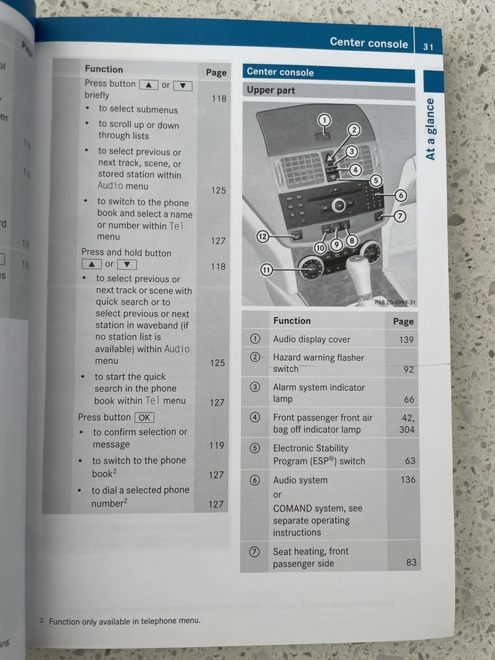 Mercedes Benz C230 C250 C300 C63amg 2009 manual del propietario guía de referencia + estuche OEM Foto 4 de 4