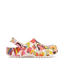 Crocs Unisex-Adult Classic Floral Chalk Clog
