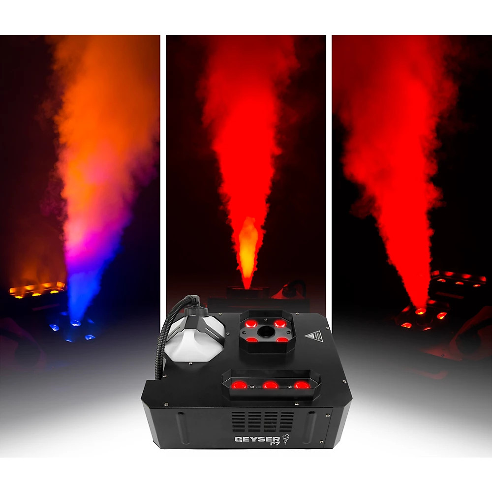 Компактная туманная машина CHAUVET DJ Geyser P7 со светодиодом RGBAUV и беспроводным пультом дистанционного управления 102990₽
