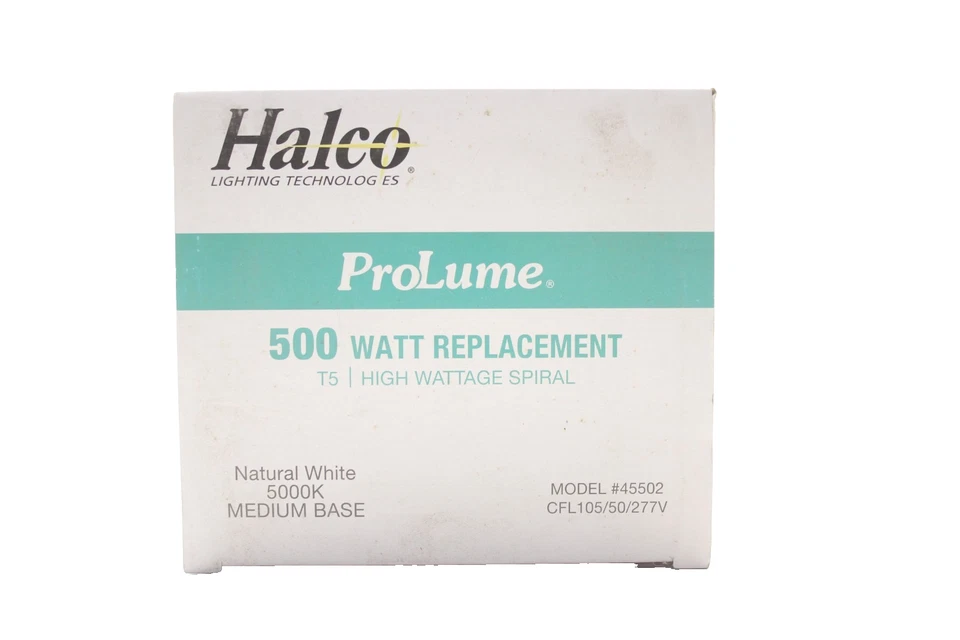Halco ProLume T5 Natural White Spiral Bulb CFL 105/50/277V 105 Watt 5000K Normal - Image 2 of 3