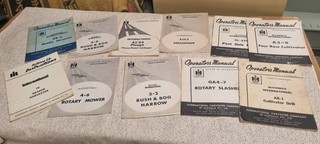 INTERNATIONAL HARVESTER COLLECTION OF VINTAGE FARM MACHINERY MANUALS