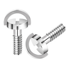 2PCS 1/4-20 Thread D-Ring Stainless Steel Camera Fixing Screws, Tripod Camera Mo